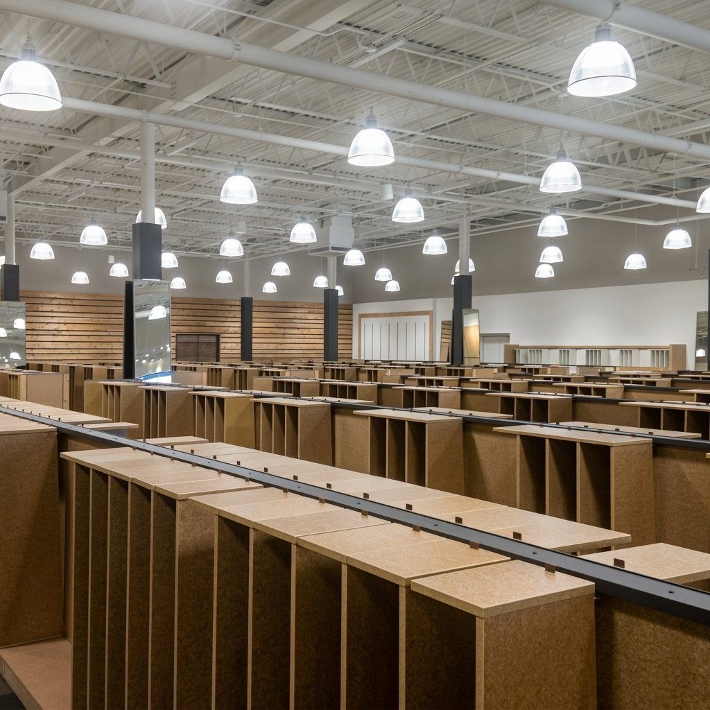 DSW warehouse interior, Brick, NJ